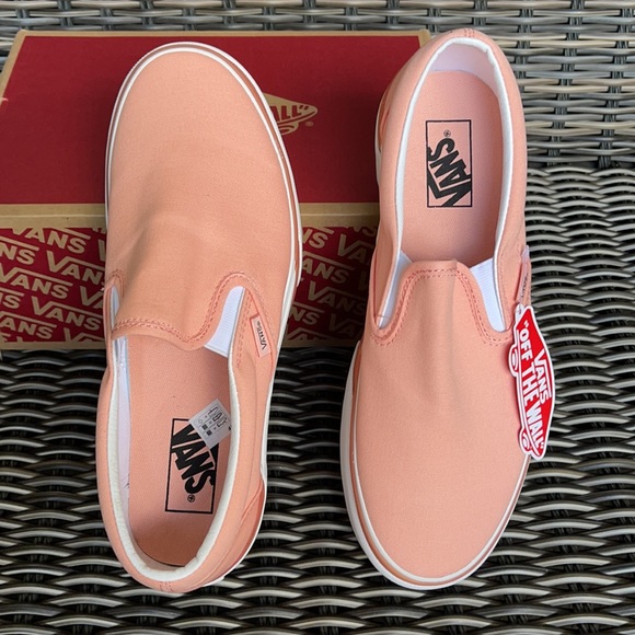 Vans Classic Slip-On S Pastel Peach Pearl/True White WMNS - Picture 13 of 16